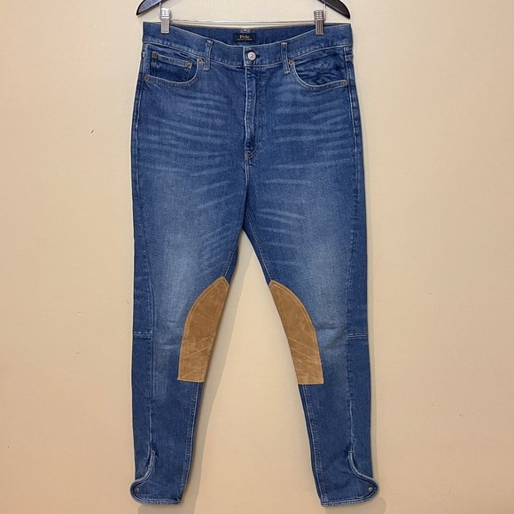 Polo Ralph Lauren Jodhpur Riding High Waisted Jeans - Women's Size 32 x 29 - Picture 1 of 11